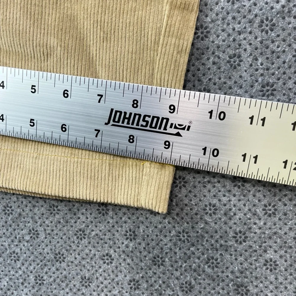 NEW LL Bean Comfort Waist Corduroy Pants Mens 40x26 Tan Khaki Straight Leg
